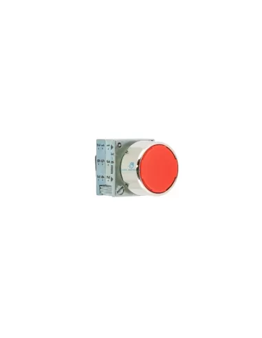 Bouton métallique rouge Siemens 3SB35000DA21