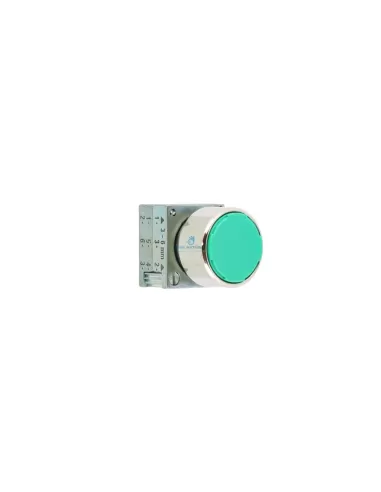 Siemens 3sb35000da41 pulsante verde metallo