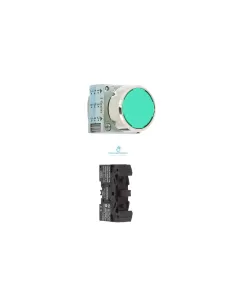 Siemens 3sb36020aa41 Flachknopf grünes Metall 1l