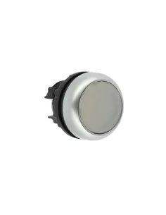 Eaton 216922 m22-dl-w white illuminated push button with ring nut