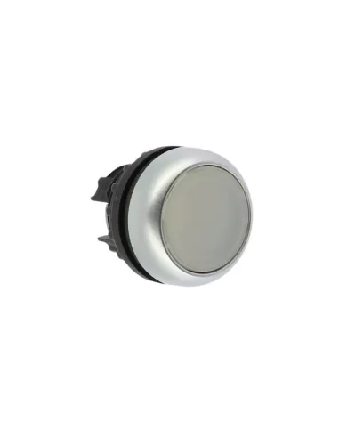 Eaton 216922 m22-dl-w white illuminated push button with ring nut