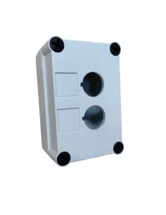 Ge power 189002 p9epe02 empty plastic button panel with 2 holes