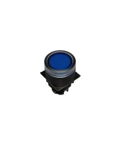 Pulsador iluminado Omron Ø22mm, protegido, azul a22lga-160904000