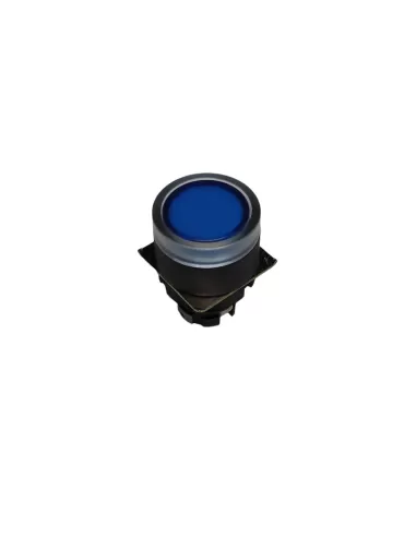 Pulsador iluminado Omron Ø22mm, protegido, azul a22lga-160904000