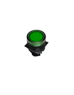 Botón iluminado Omron Ø22mm, protegido, verde a22lgg-156549000