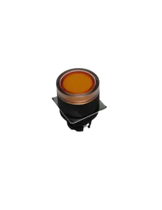 Pulsador iluminado Omron Ø22mm, protegido, naranja a22lgy-160907000