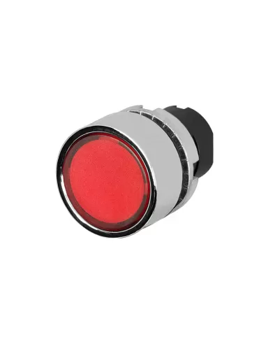 New elfin 020ptailrw red metal light button