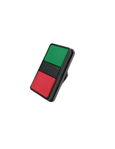 Bouton-poussoir double Schneider d1m1z rouge vert d 22 mm