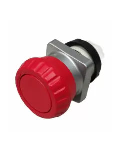 Bouton-poussoir champignon rouge Schneider d2c1r : tourner pour réinitialiser