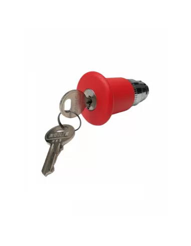 Schneider zb2bs944 cabeza de botón tipo seta roja d 40 mm con desbloqueo por llave