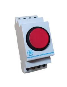 Ge power 128043 boton rojo 1no 1nc din
