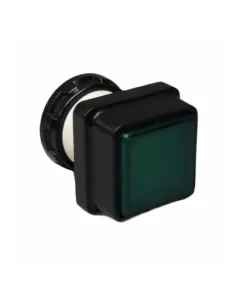Schneider d1y3g square green button
