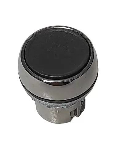 Bouton-poussoir en métal noir Allen Bradley 800FM-F2