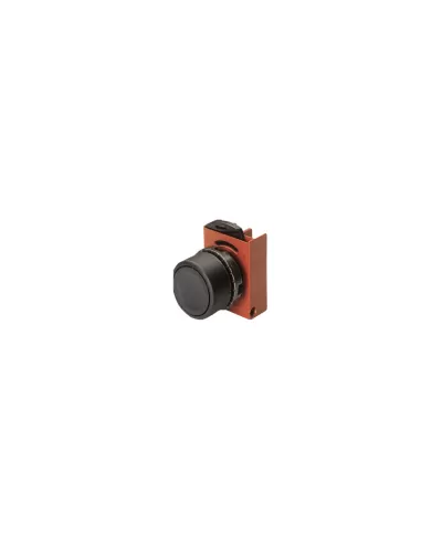 Pulsador Gewiss gw74002 con guarda sin luminoso negro