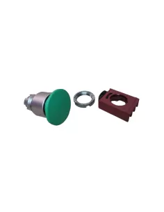 Ge power 184062 p9met4vn1 pulsador tipo seta d 40mm verde sg//tr