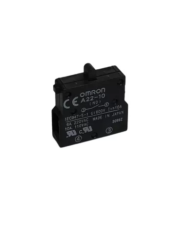 Bouton Omron a2210-1577450000 d 22 mm 1 cont na