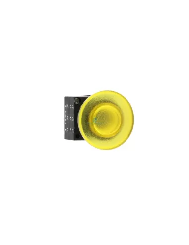 Siemens 3sb30011ca31 yellow illuminated push button with snap-action release