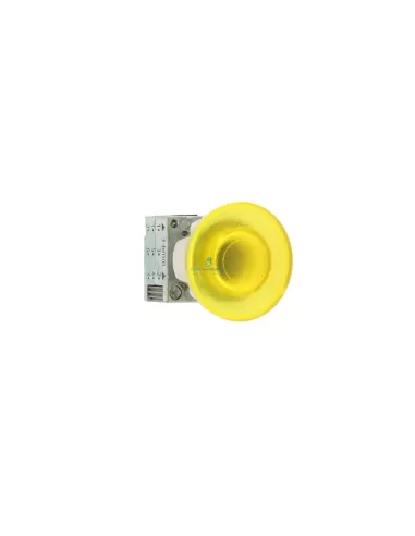 Bouton-poussoir champignon lumineux jaune Siemens 3sb35011ca31 en métal, diamètre 40 mm