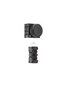 Siemens 3sb32020aa11 pulsador plano negro 1l