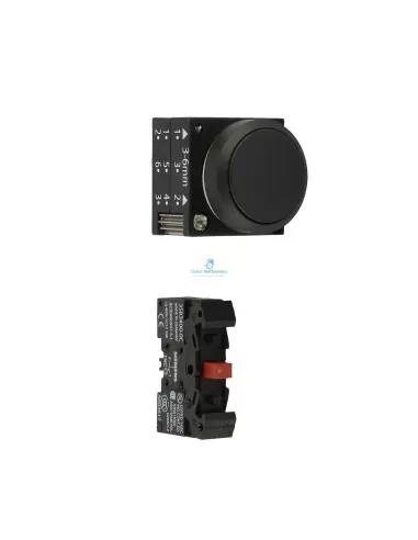 Siemens 3sb32030aa11 black flat button 1nc