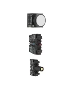 Bouton-poussoir lumineux blanc Siemens 3SB32470AA61 à LED, 24 V CA, 1 NO + 1 NF