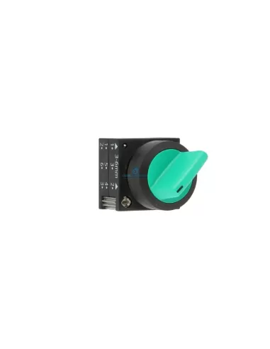 Siemens 3sb30002fa41 selettore a leva verde, 3 posizioni fisso sx, con ritorno dx