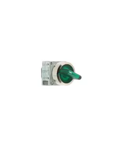 Siemens 3sb35012ka41 selettore luminoso verde in metallo 2 posizioni fisse