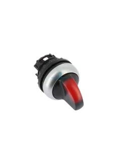 Eaton M22-wrlk-r red illuminated selector switch with lever, 2 permanent positions