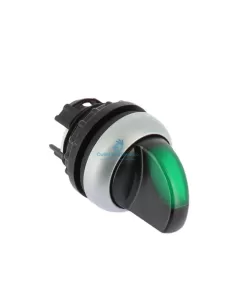 Eaton 216827 m22-wrlk-g green illuminated lever selector switch 2 permanent positions