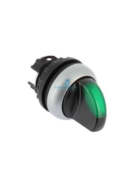 Eaton 216827 m22-wrlk-g green illuminated lever selector switch 2 permanent positions