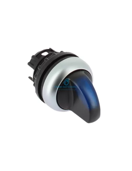 Sélecteur à levier lumineux bleu Eaton M22-wrlk-b, 2 positions permanentes