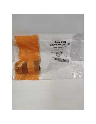 New elfin 020stamonwd 3-position lever selector, fixed left, right return, black, metal