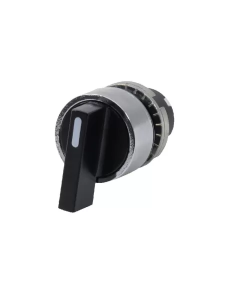 New elfin 020stalanw long lever selector switch 2 positions permanent black metal