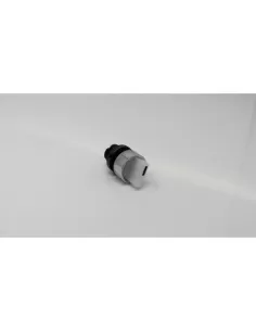 New elfin 2-position permanent lever illuminated selector switch, white, metal 020stamlabw