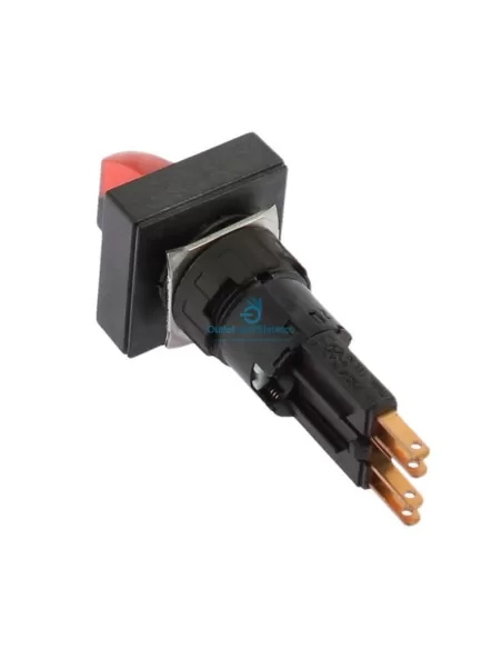 Sélecteur lumineux Eaton Q25lwk1r-rt à 2 positions, rouge