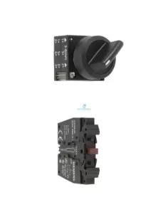 Siemens 3sb32012ha11 2-position selector switch 1l+1r black