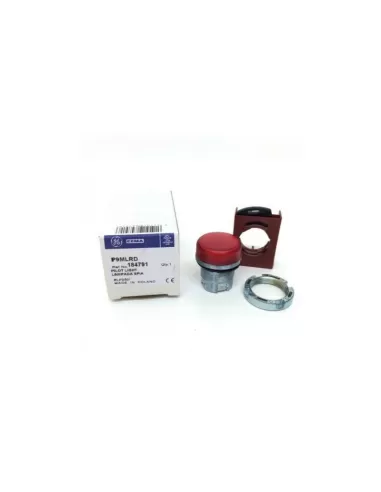 Voyant indicateur lumineux rouge diffus GE Power 184791 p9mlrd&lamp