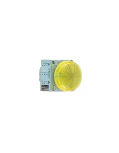 Siemens 3sb35016ba30 yellow metal indicator light with striped gem