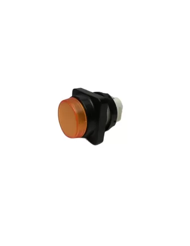 Schneider d1v1y round orange illuminated signal light d°22