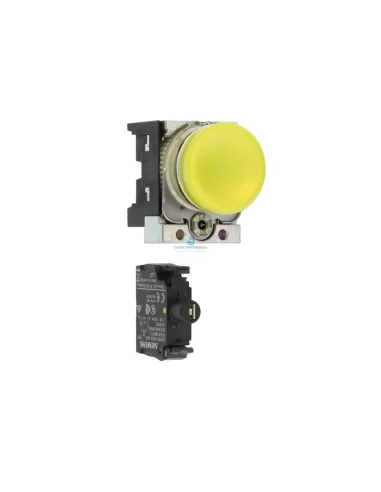 Siemens 3su11526aa301aa0 indicator light yellow smooth lens LED 24vac