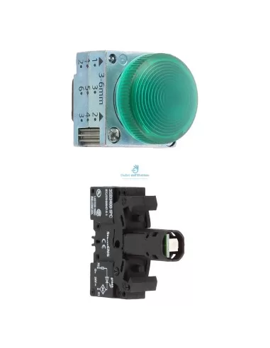 Voyant LED vert Siemens 3SB36446BA40 24 V CA