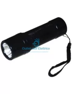 Cfg el019 mini 0.5 watt black LED flashlight with batteries included 2