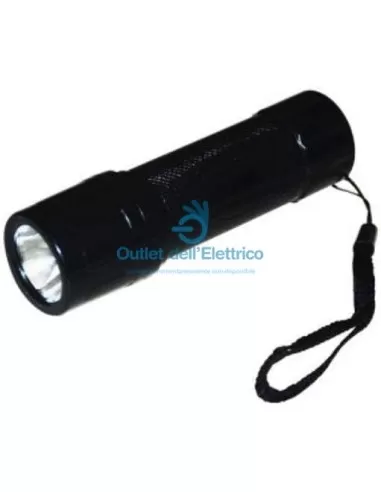 Cfg el019 torcia nera led mini 0,5 watt con batterie incluse