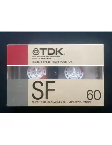 Cassette audio TDK SF-60N, position 60 SF 60N chromée