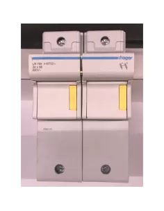 Porte-fusible Hager LR702 22x58 2P 4 modules DIN