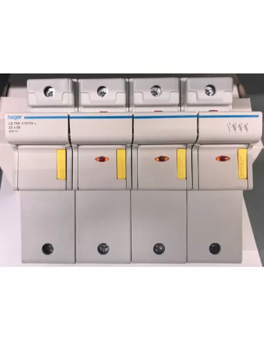 Porte-fusible Hager LS704 22x58 3P N 8M
