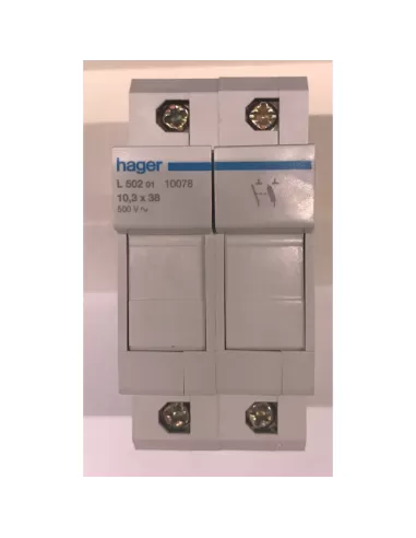 Hager l50201 sectional fuse holder 10.3x38 1 n ma