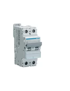 Hager 2p 2-pole 2x40a 6ka C-curve circuit breaker, 2 DIN modules