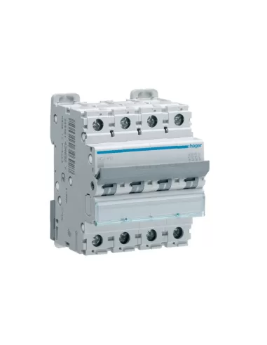 Disjoncteur Hager MCA406 4P 4 pôles 4x6A 6kA courbe en C 4 modules DIN