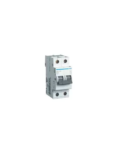 Hager automatic circuit breaker 1p n 1 neutral pole 25a 6ka curve c 2 din modules